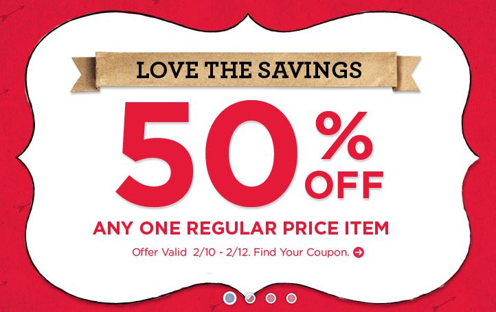Michaels: 50% off one regular price item printable coupon - Frugal