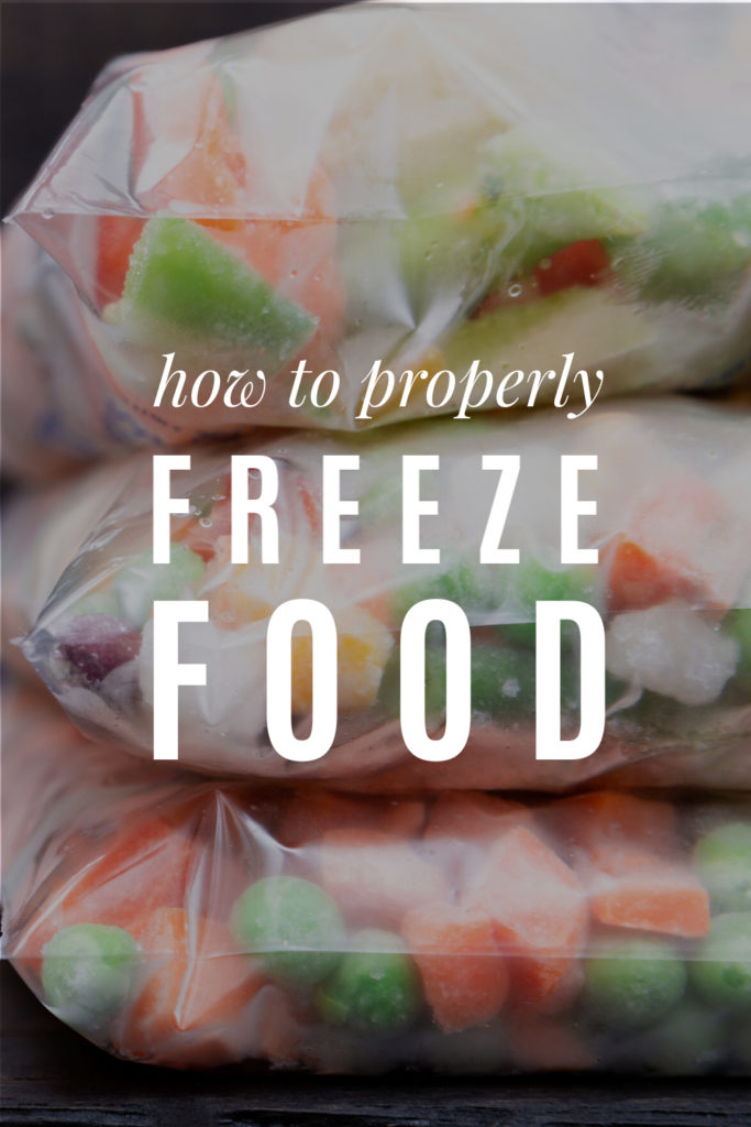 How To Properly Freeze Food - Frugal Living Nw