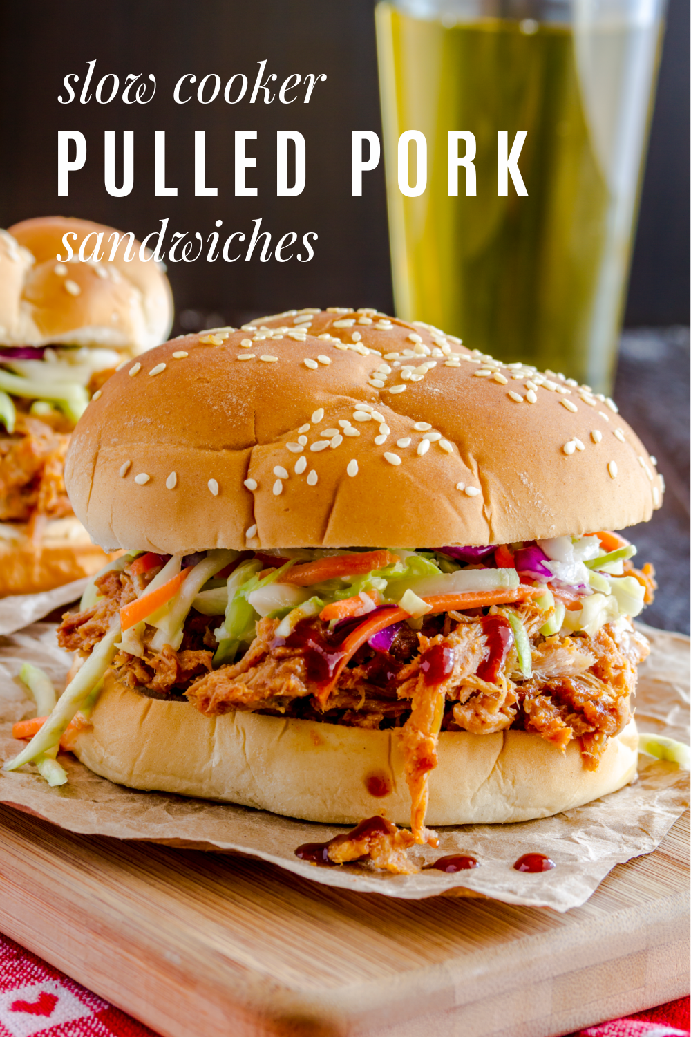 Slow Cooker Pulled Pork Sandwiches - Frugal Living NW