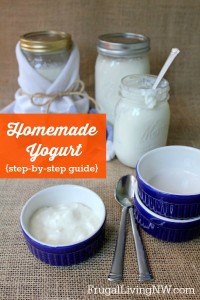 How to make plain yogurt at home -- great way to save money and control the ingredients! Super simple.