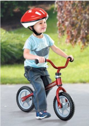 chicco red bullet balance bike set