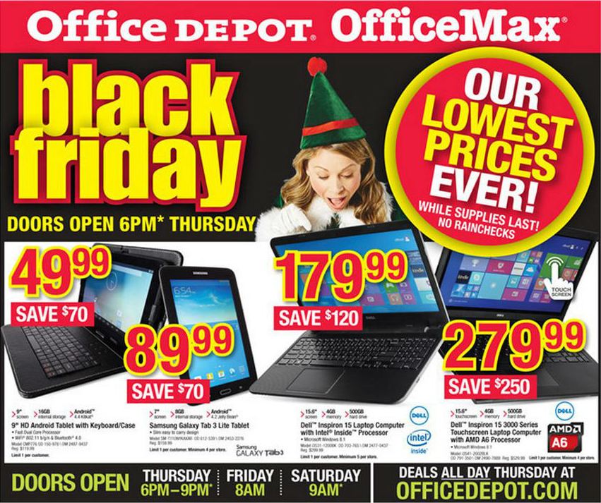 Office Depot/OfficeMax Black Friday Ad 2014 - Frugal Living NW