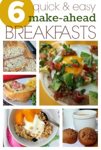 6 Quick Make-Ahead Breakfasts (perfect for back to school!) - Frugal ...