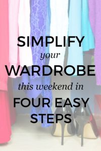  Simplify your wardrobe  this weekend in 4 easy steps Frugal Living NW
