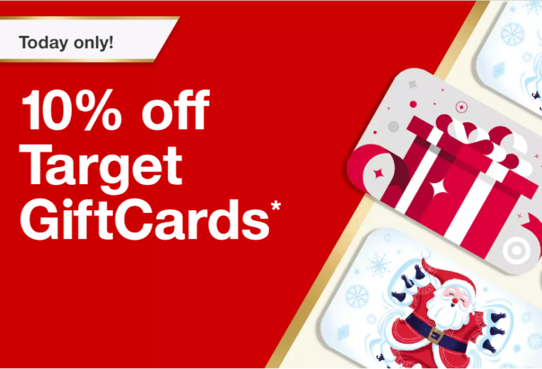 TARGET 10 off gift cards TODAY ONLY (12/2) Frugal Living NW