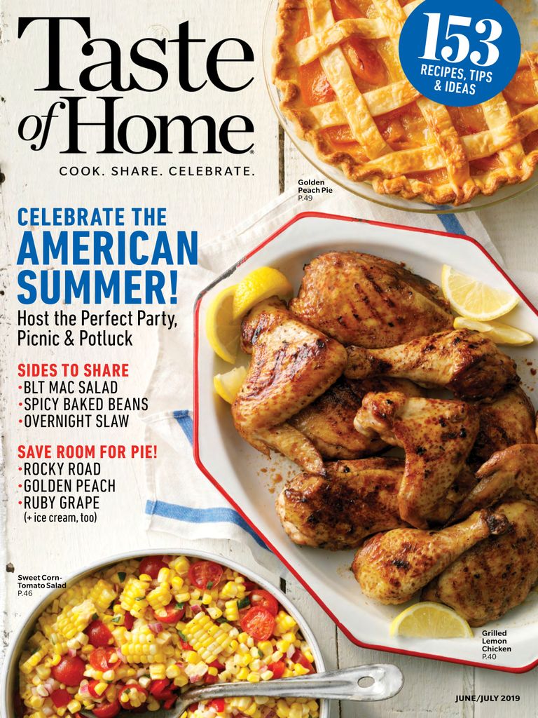 Oneyear subscription to Taste of Home for 4.95 through tomorrow (7/2