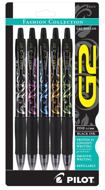 Pilot G2 Fashion Collection 0.7mm Fine Point Gel Roller Pens, 2 pk - Fred  Meyer