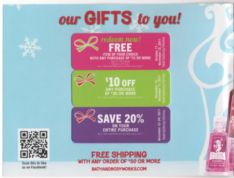 Bath Body Works 10 Off 30 Purchase Coupon Valid On