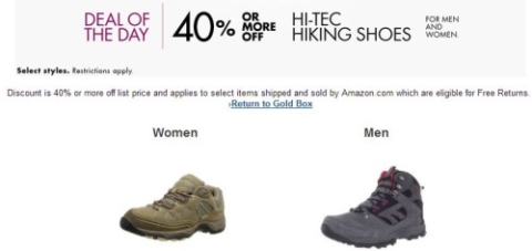 or More Off Hi-Tec Hiking Boots \u0026 Shoes 