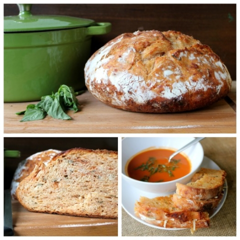 Dutch Oven No-Knead Parmesan Black Pepper Bread With Variations