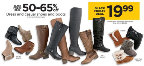 kohls womens tall black boots