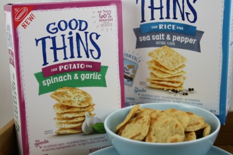 GOOD THiNS Snacks Potato & Wheat Spinach & Garlic - 3.75 Oz - Safeway
