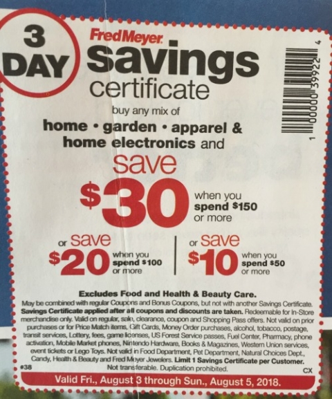 fred meyer shoe coupon