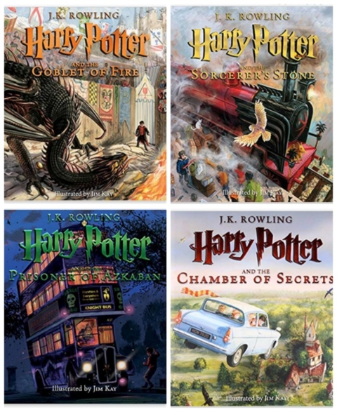 Get all 4 Harry Potter Illustrated Editions for $16.28 each